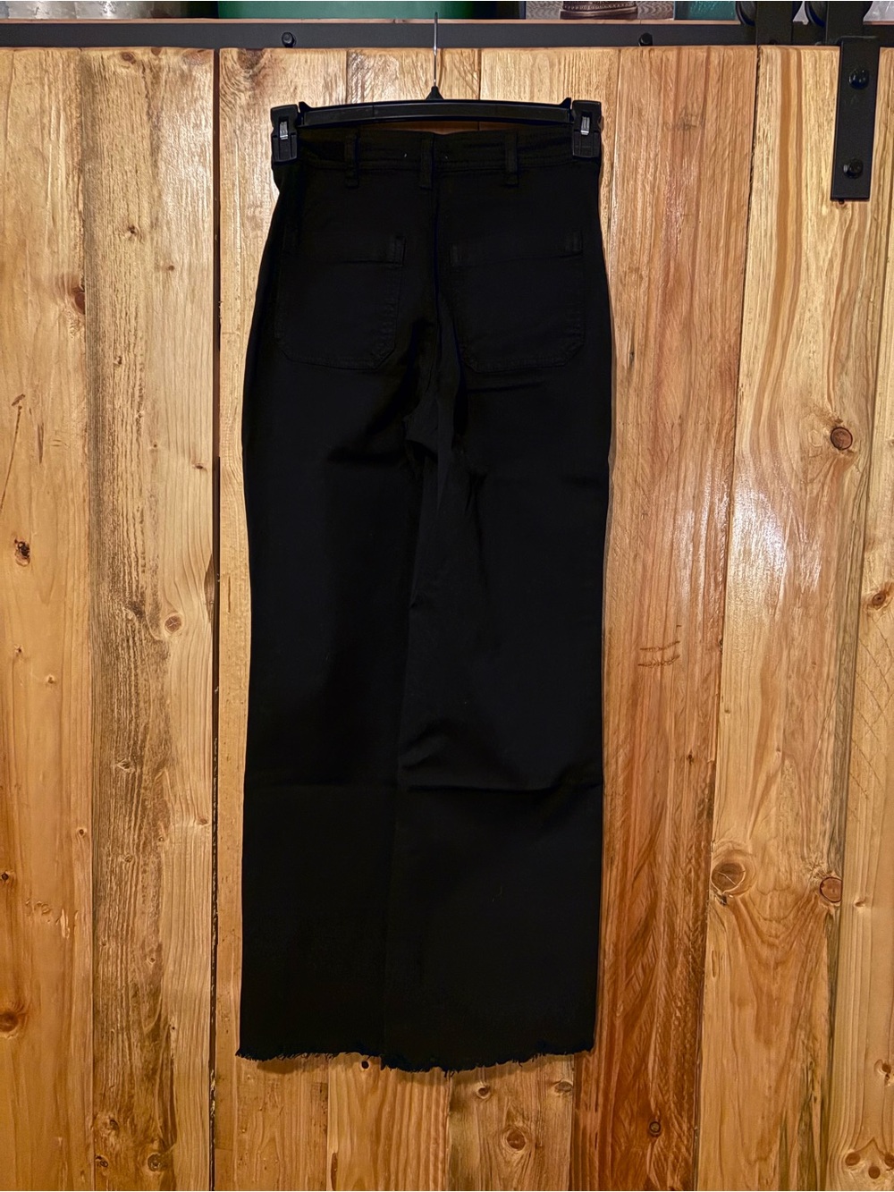 Marine Layer Bridget Black High-Rise Wide-Leg Jeans - Picture 4 of 5